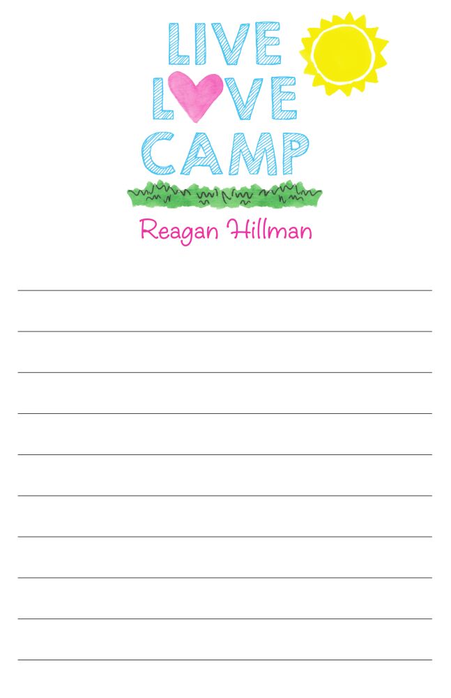 Live Love Camp Notepad