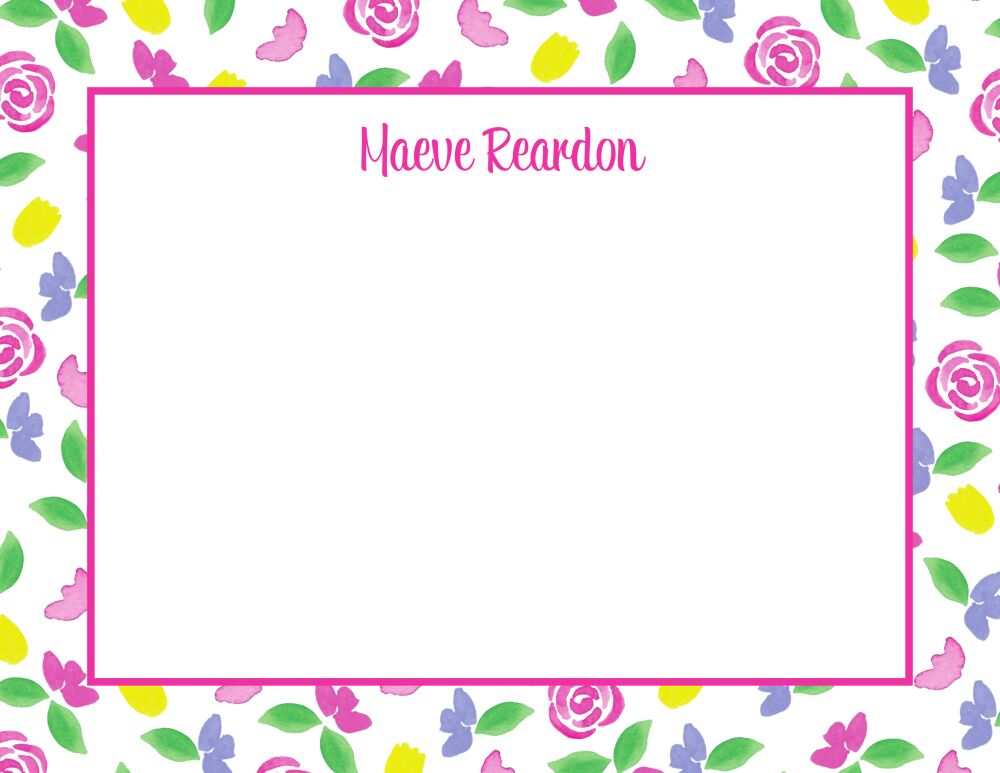 Ditsy Floral Flat Note