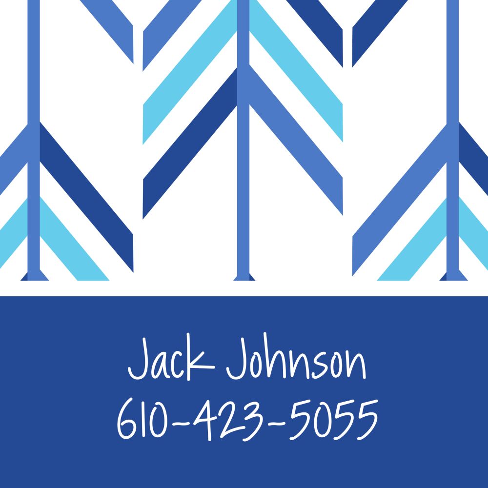 Blue Arrow Calling Card
