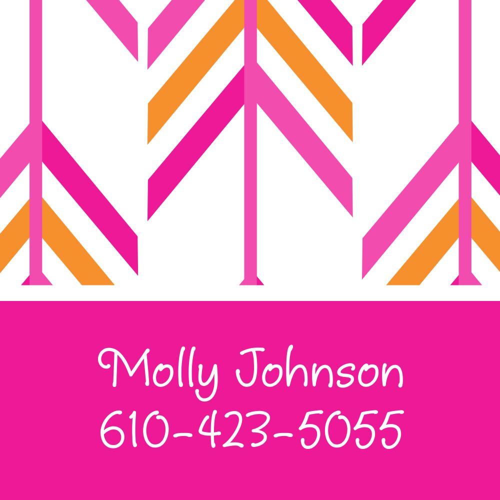 Pink Arrow Calling Card