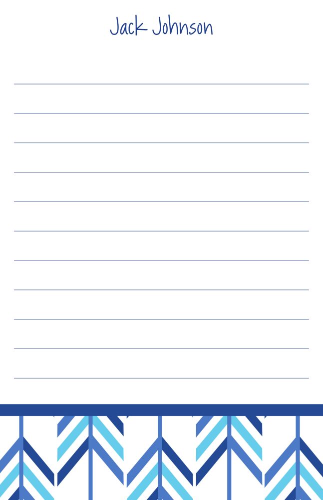 Blue Arrow Lined Notepad