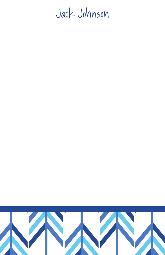 Blue Arrow Notepad