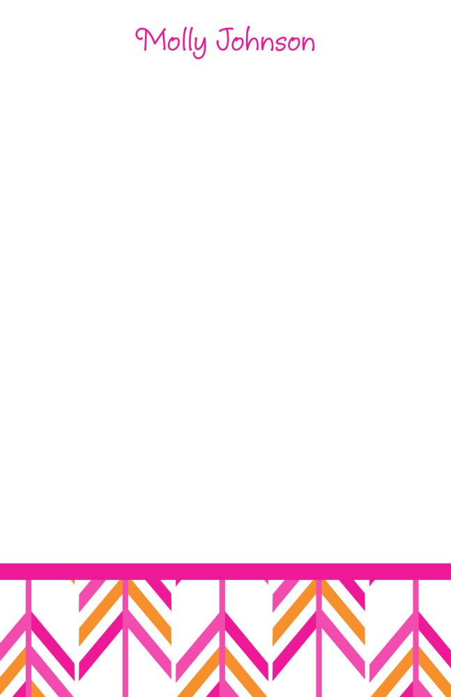 Pink Arrow Notepad