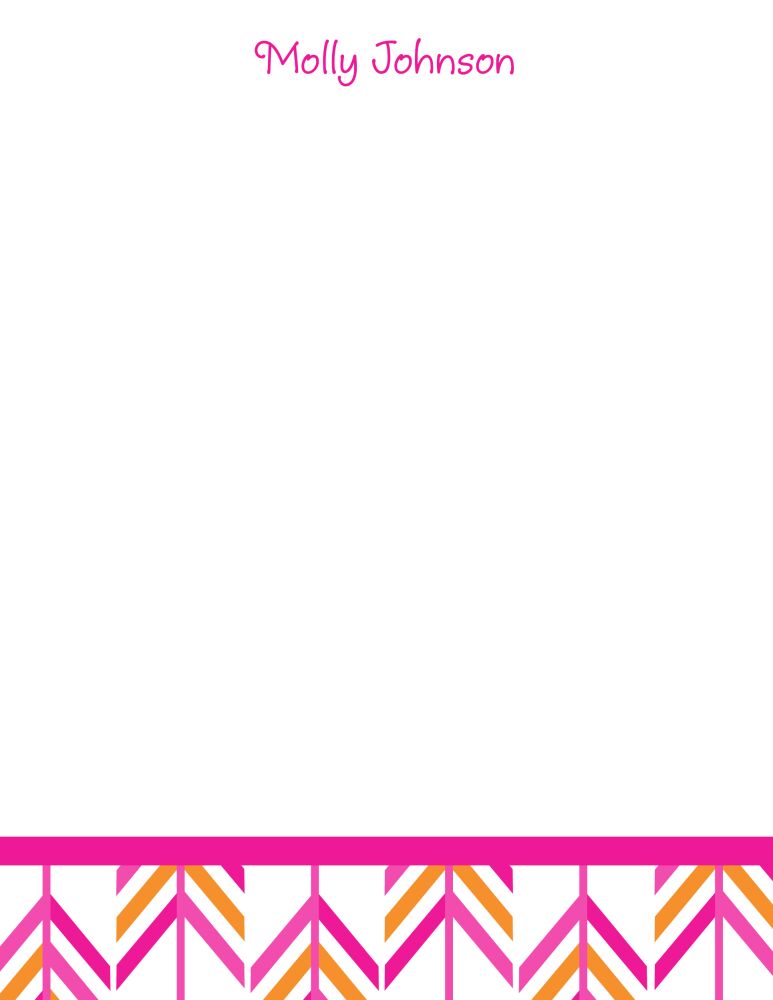 Pink Arrow Notepad