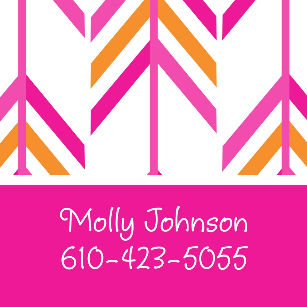 Pink Arrow Sticker