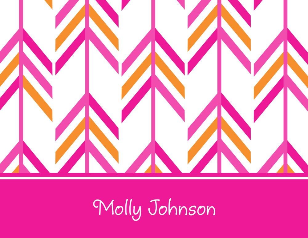 Pink Arrow Folded Note | FOLDED