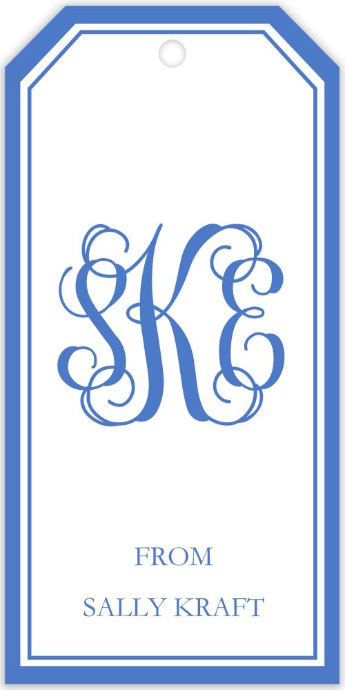 Blue Aztec Gift Tag