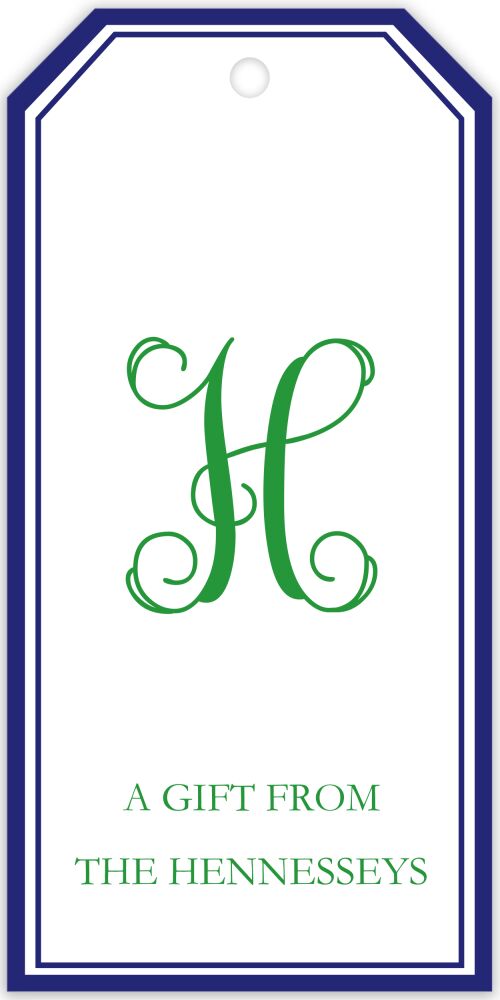 Garden Gate Green Gift Tag
