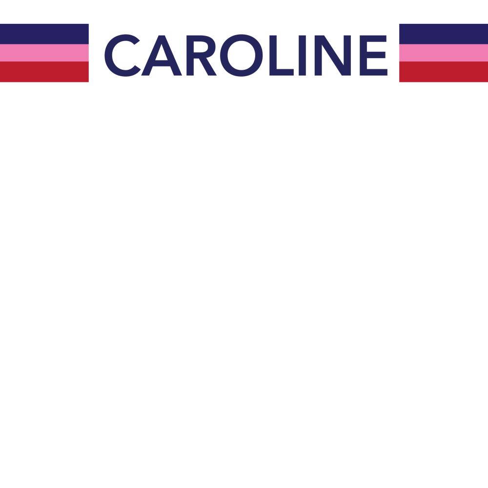 Caroline Stripe Block Notepad