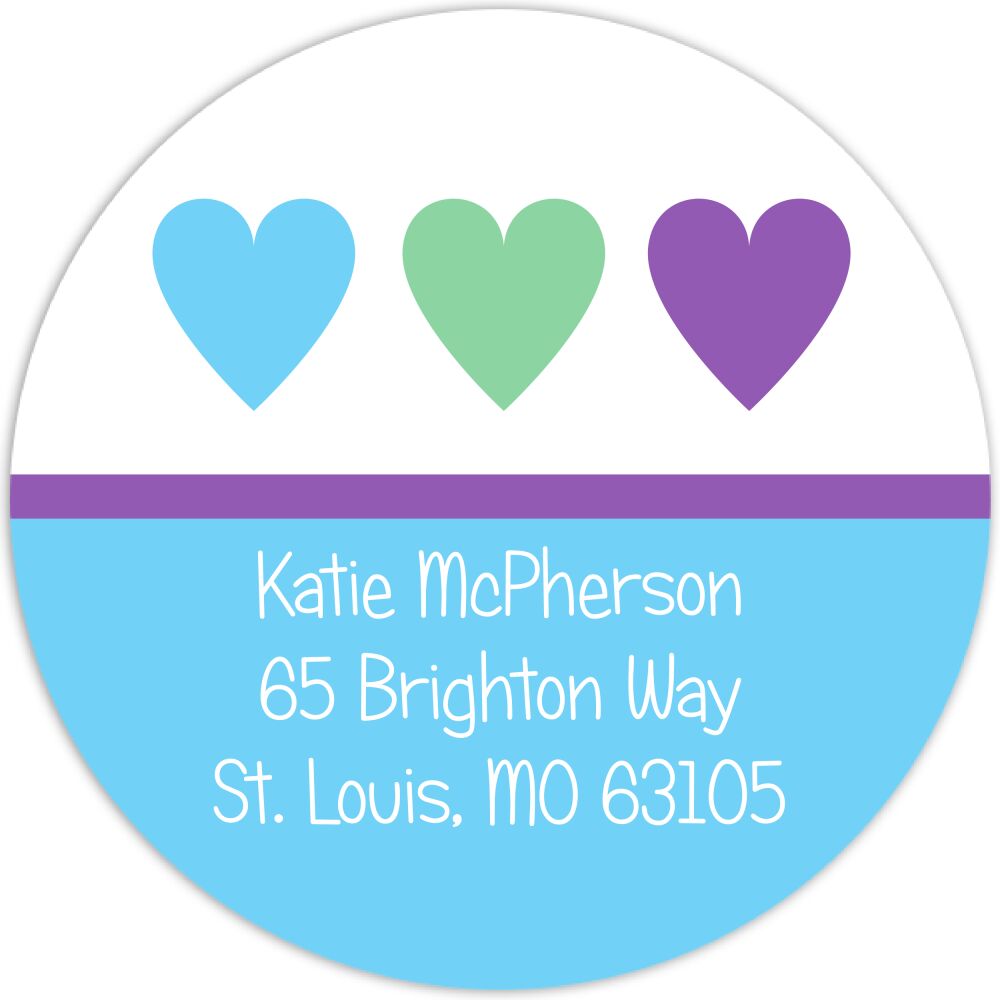 Heart You Return Address Sticker