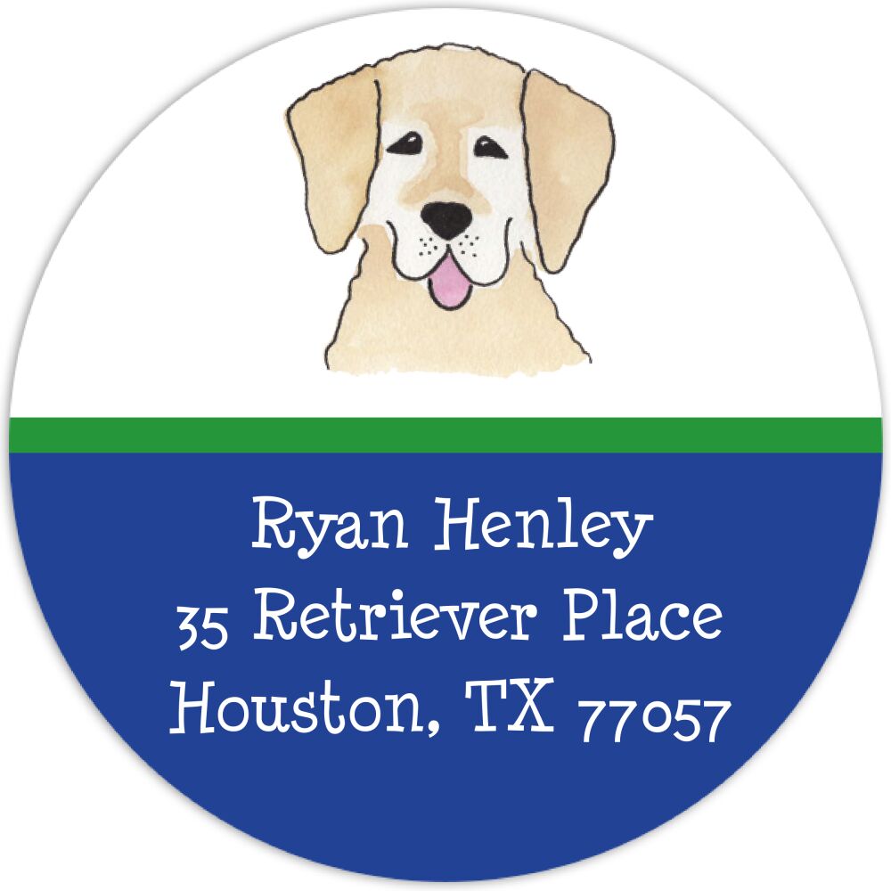 Happy Tails Return Address Sticker