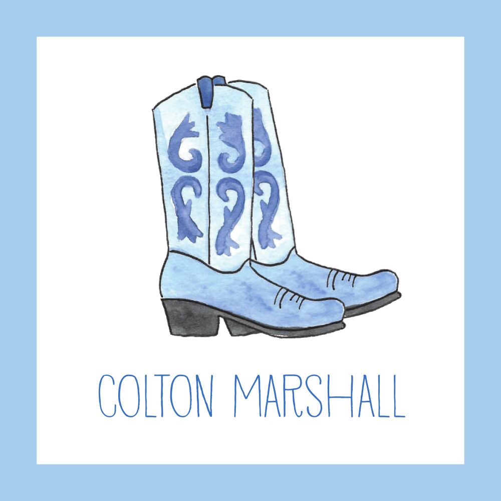 Cowboy Boots Enclosure Card