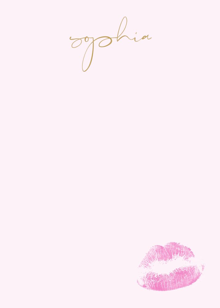 Sealed With A Kiss Notepad