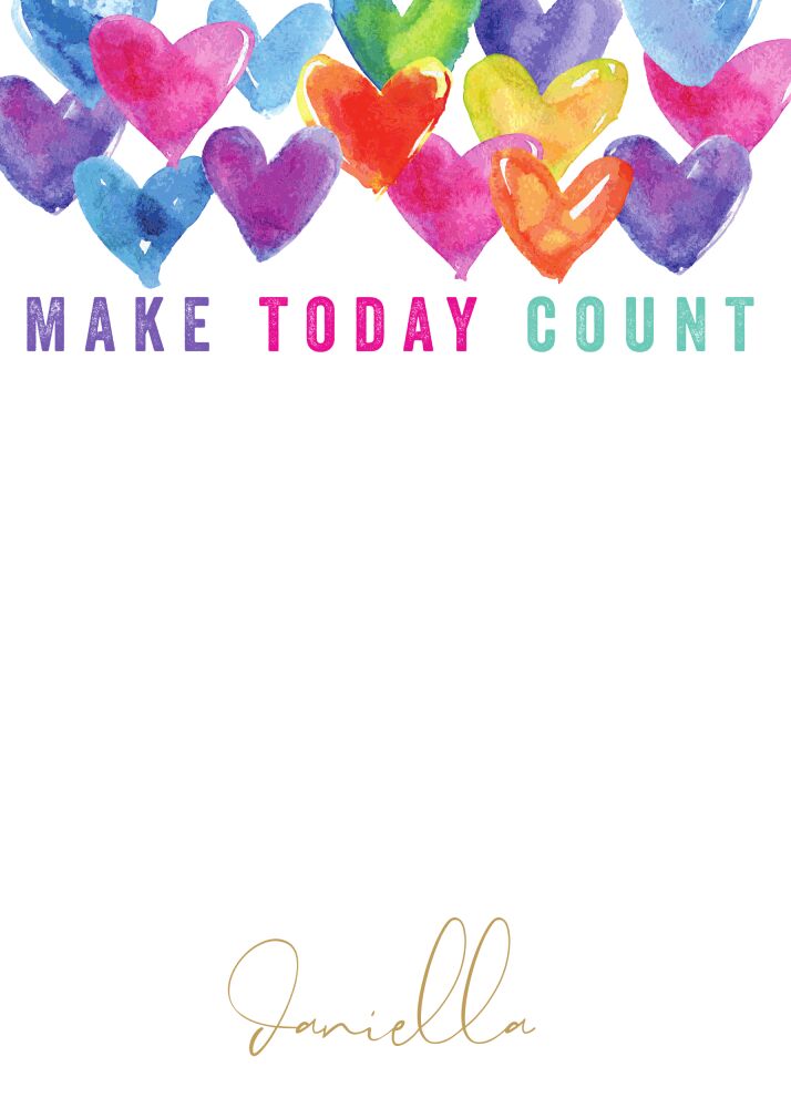 Make Today Count Notepad