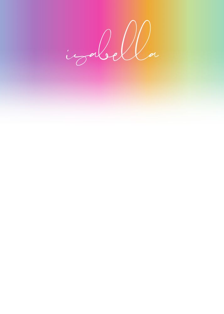 Ombre Rainbow Notepad