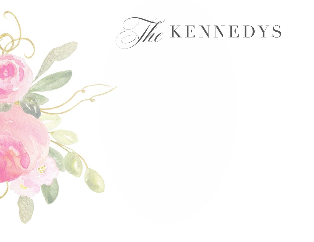 Blooming Bouquet Flat Note