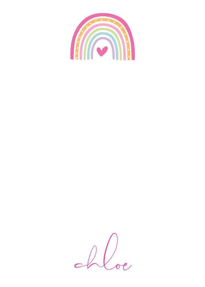 Rainbow Notepad