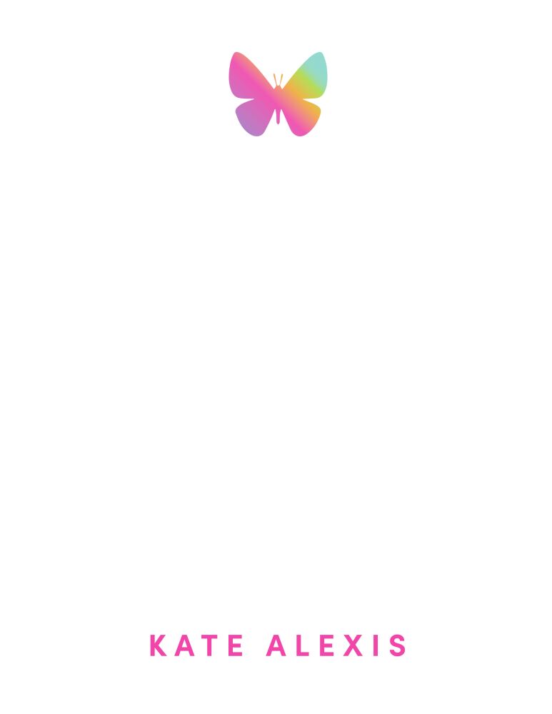 Rainbow Butterfly Flat Note