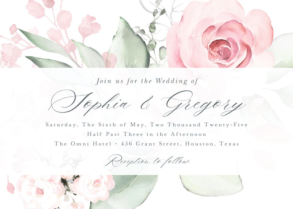 Soft Floral Invitation