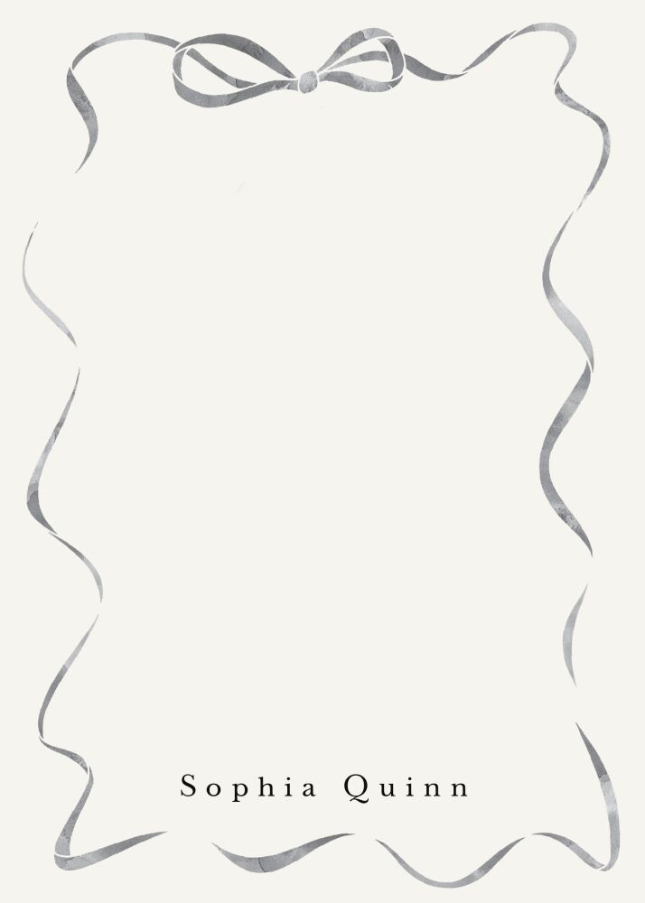 Modern Ribbon Flat Note