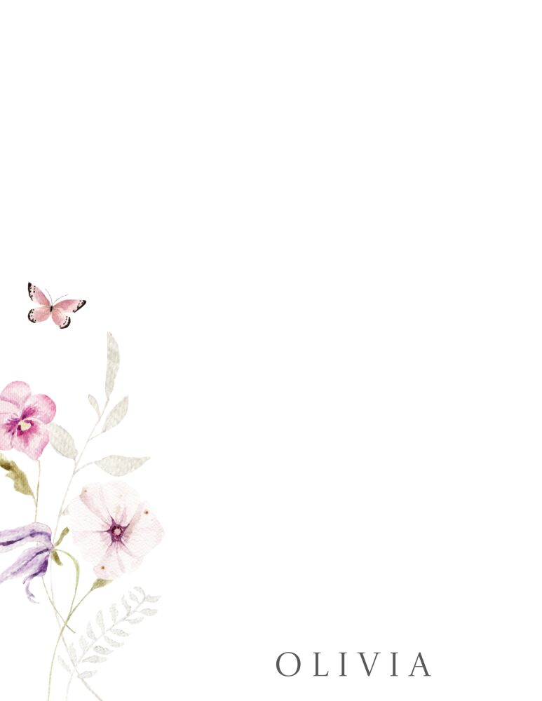 Nature's Waltz Flat Note Card 