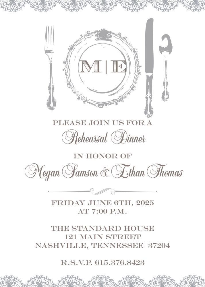 Fine China Invitation 