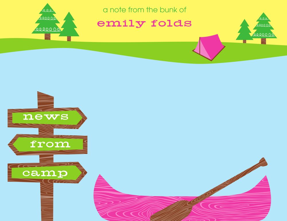 Summer Camp - Girl Postcard 