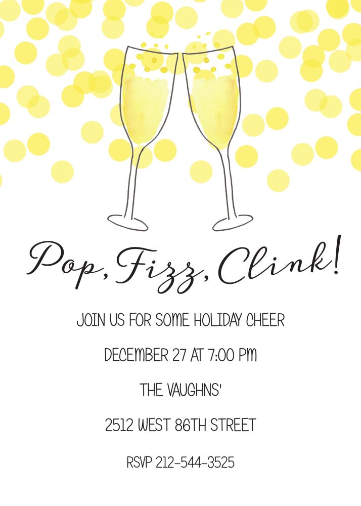 Champagne Toast Invitation