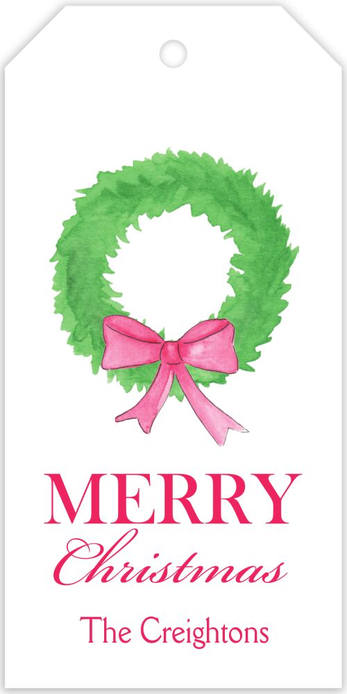 Fir Wreath Gift Tag