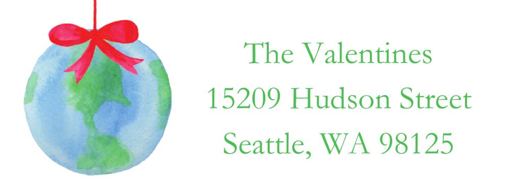Joy to the World Return Address Label