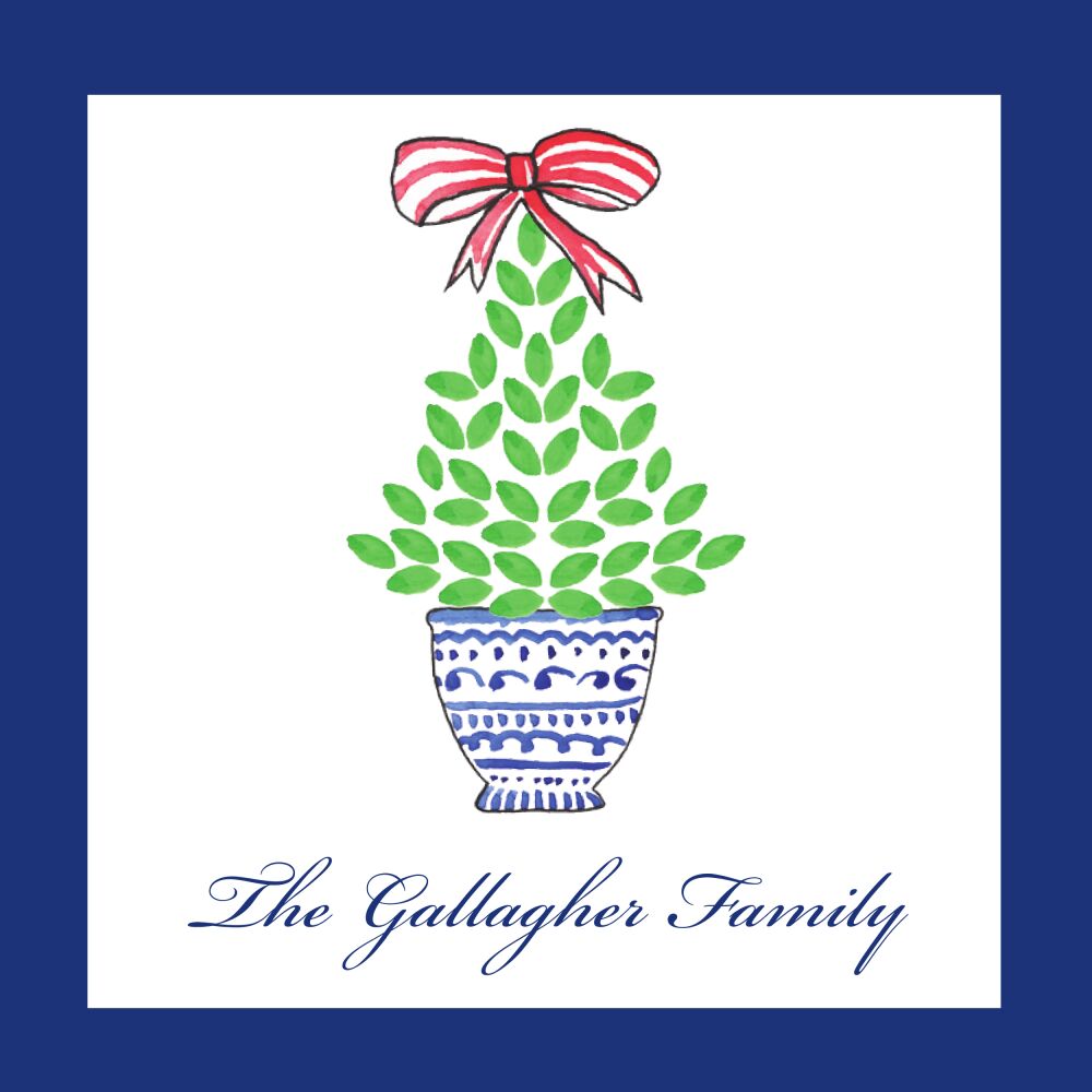 Christmas Topiary Gift Sticker