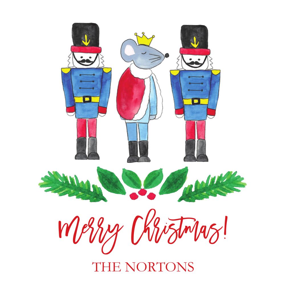 Nutcracker Holiday Gift Sticker