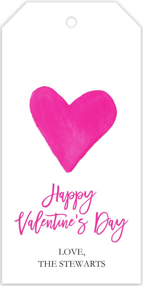 Pink Heart Hanging Gift Tag
