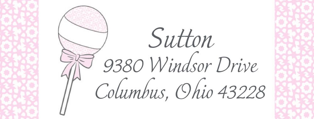 Light pink rattle rectangle sticker