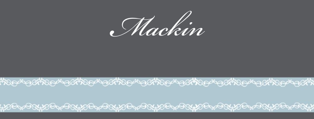 Blue Ribbon Rectangle Return Address Label
