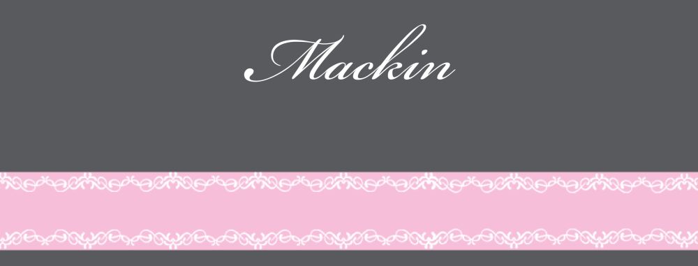 Pink Ribbon Rectangle Return Address Label