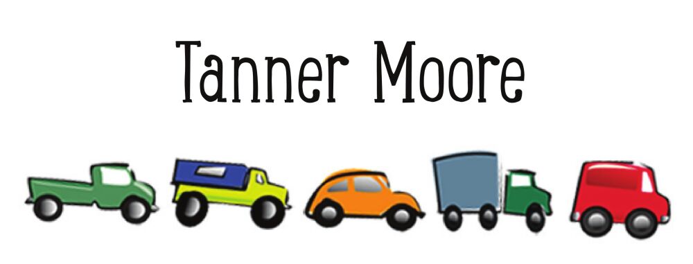 Trucks Rectangle Water-Resistant Label
