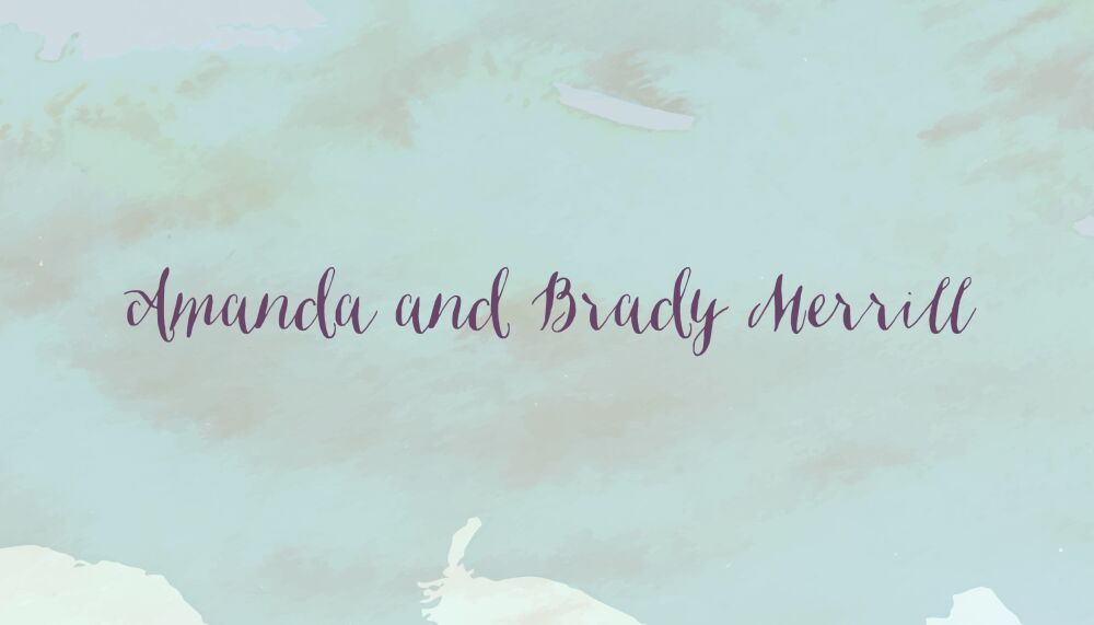 Watercolor Background Enclosure Card