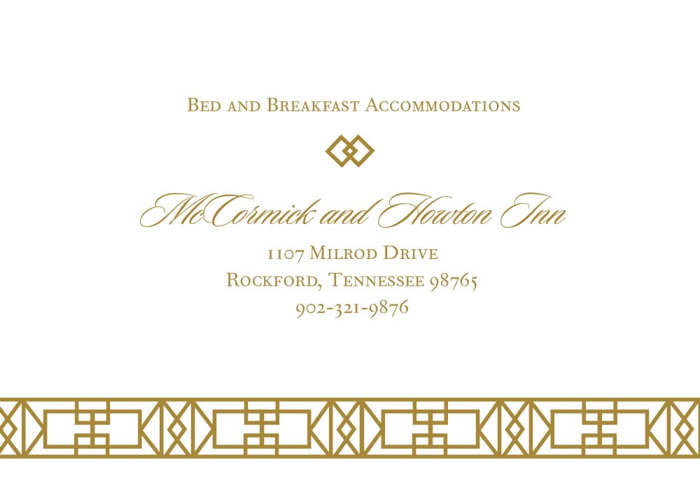 Art Deco Accessory Card