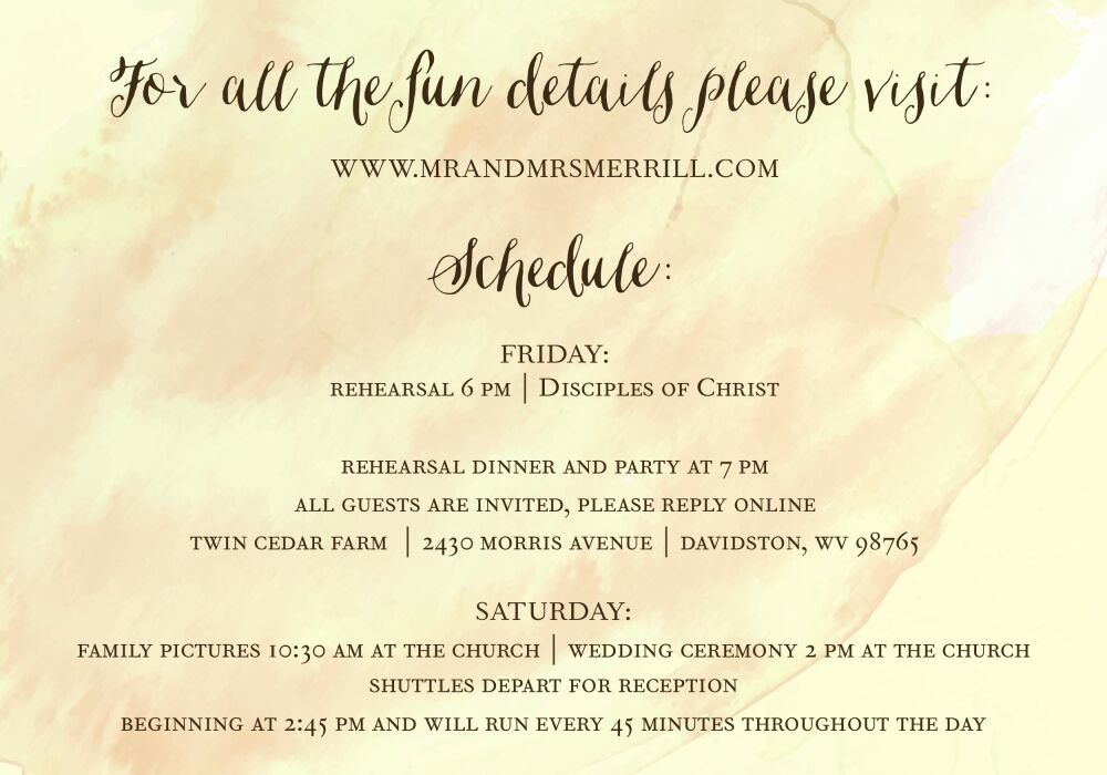 Watercolor Background Accessory Card