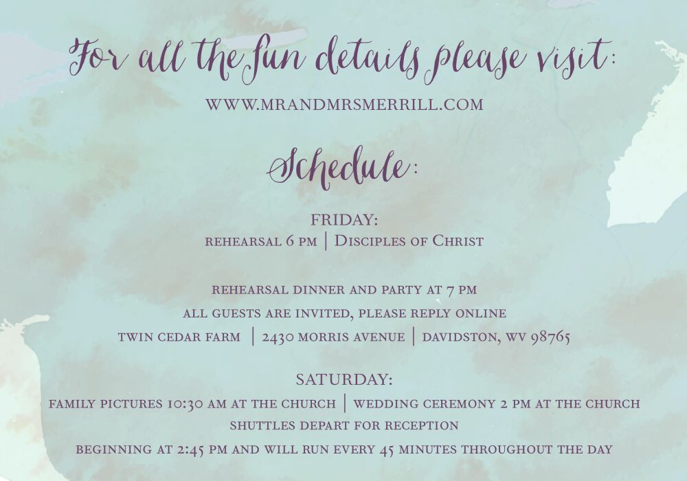 Watercolor Background Accessory Card