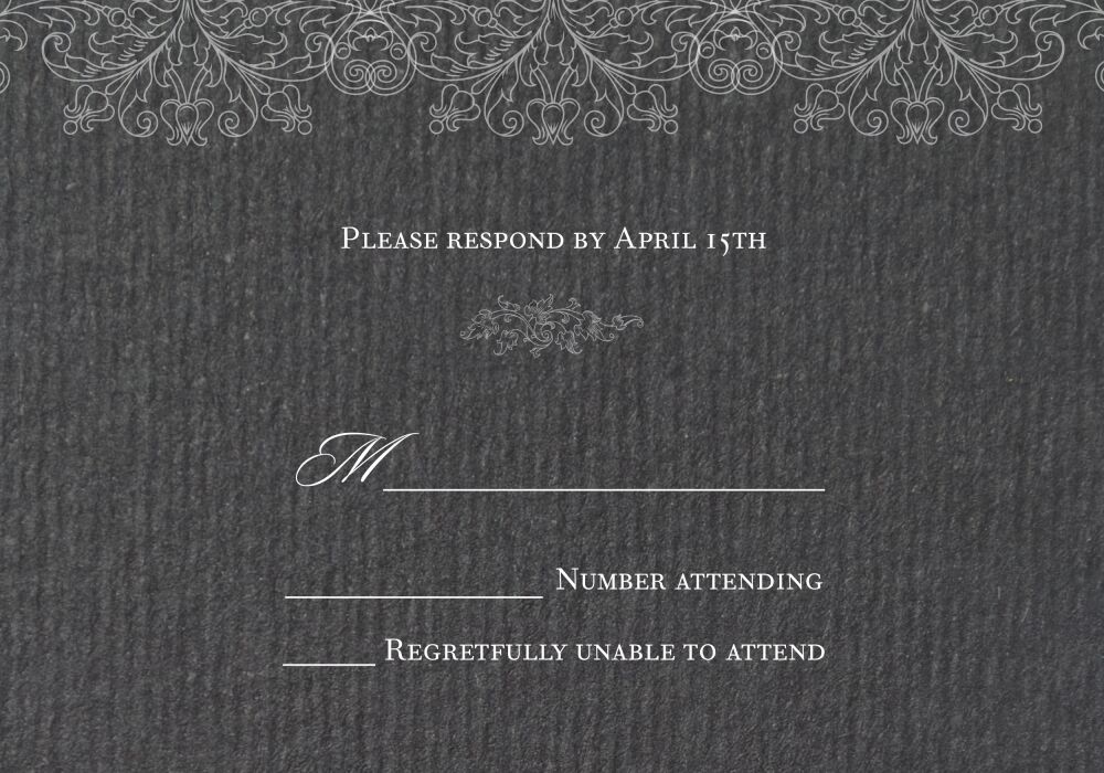 Lace Reply Card