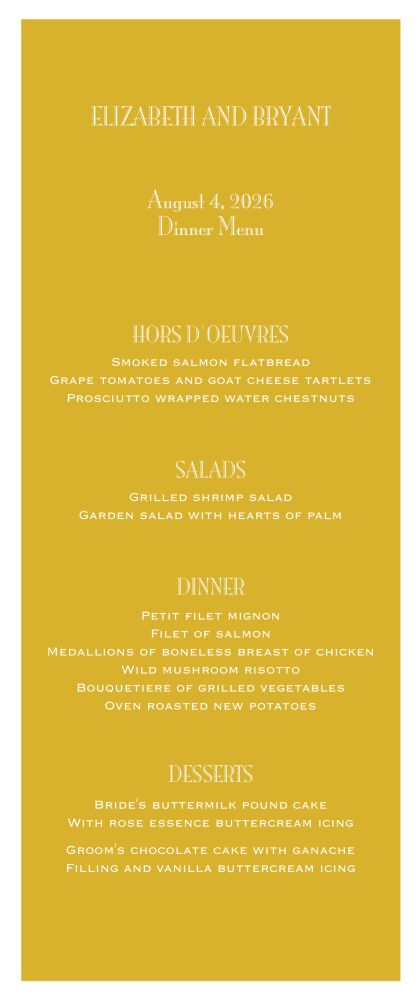 Gold Svelte Menu