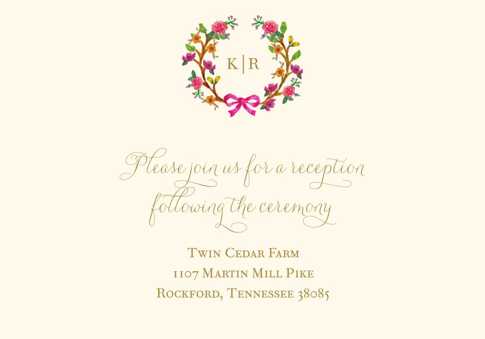 Flowery Wreath Accessory Card