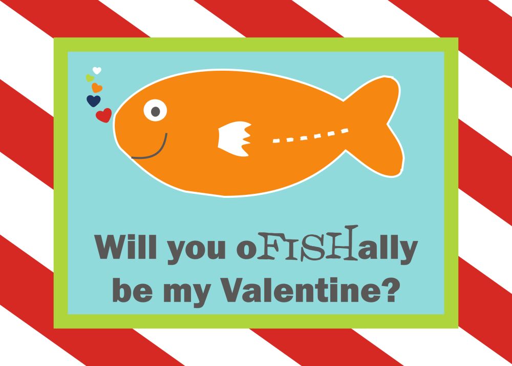 Fish Valentine Cards