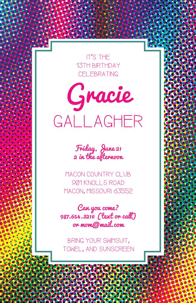 Groovy Invitation