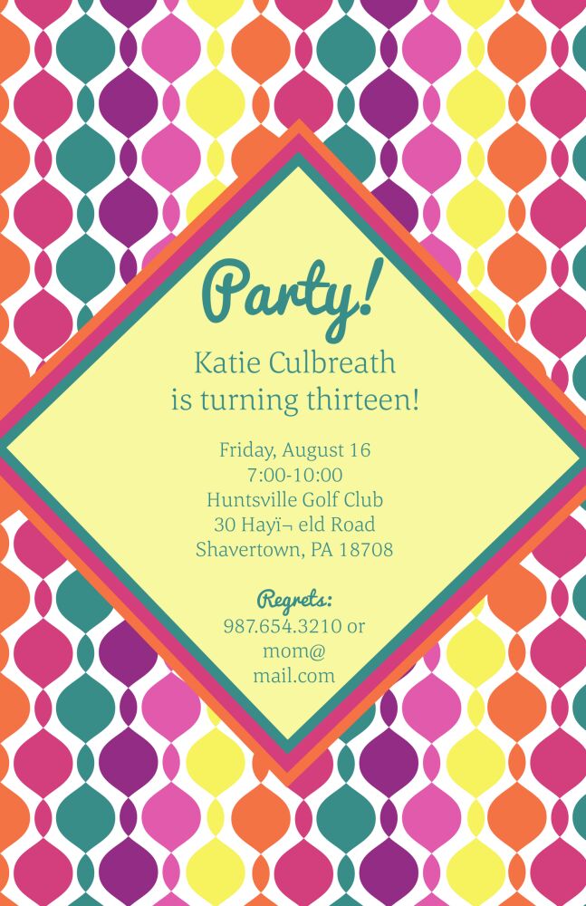 Groovy Invitation