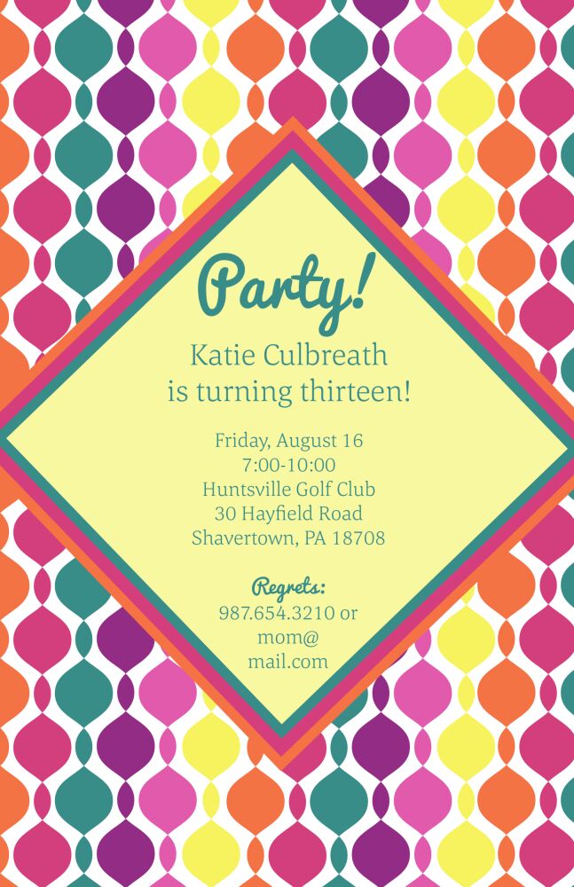 Groovy Invitation