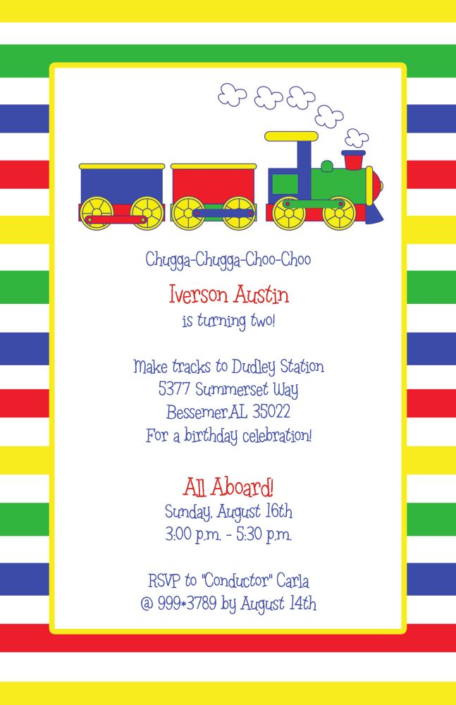 Train invitation