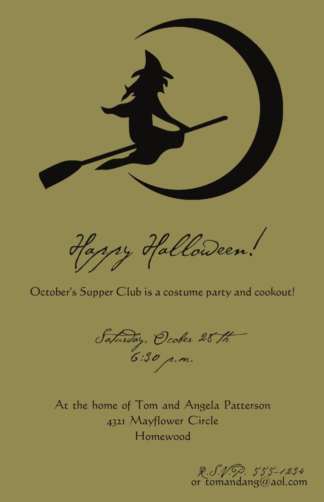 Halloween invitation